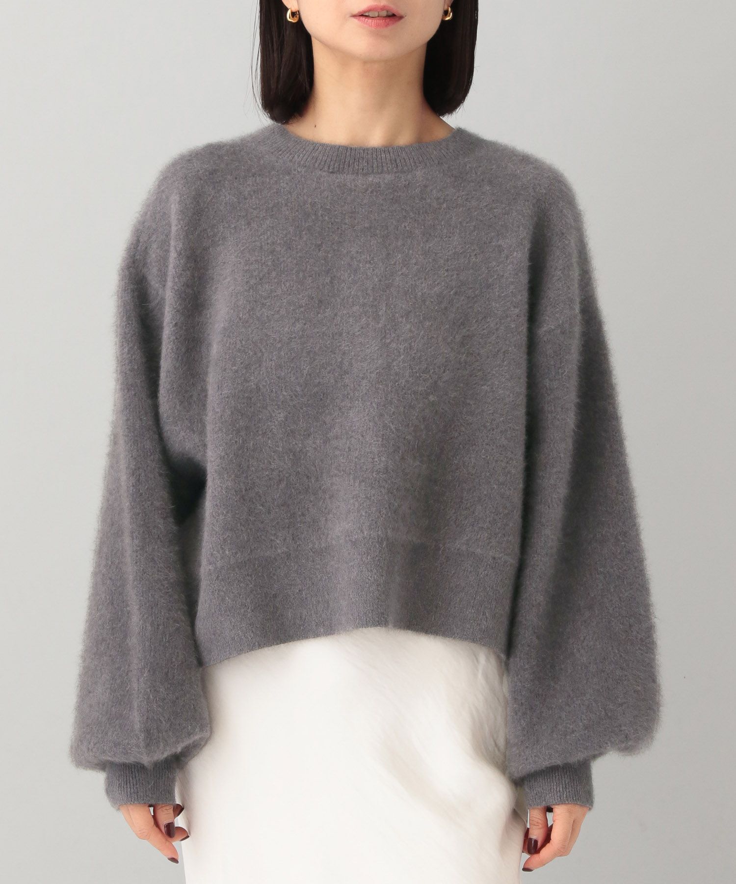 A part by 「【洗える・前後2WAY】チャイニーズラクーンショートカーディガン」|ニット・セーター|