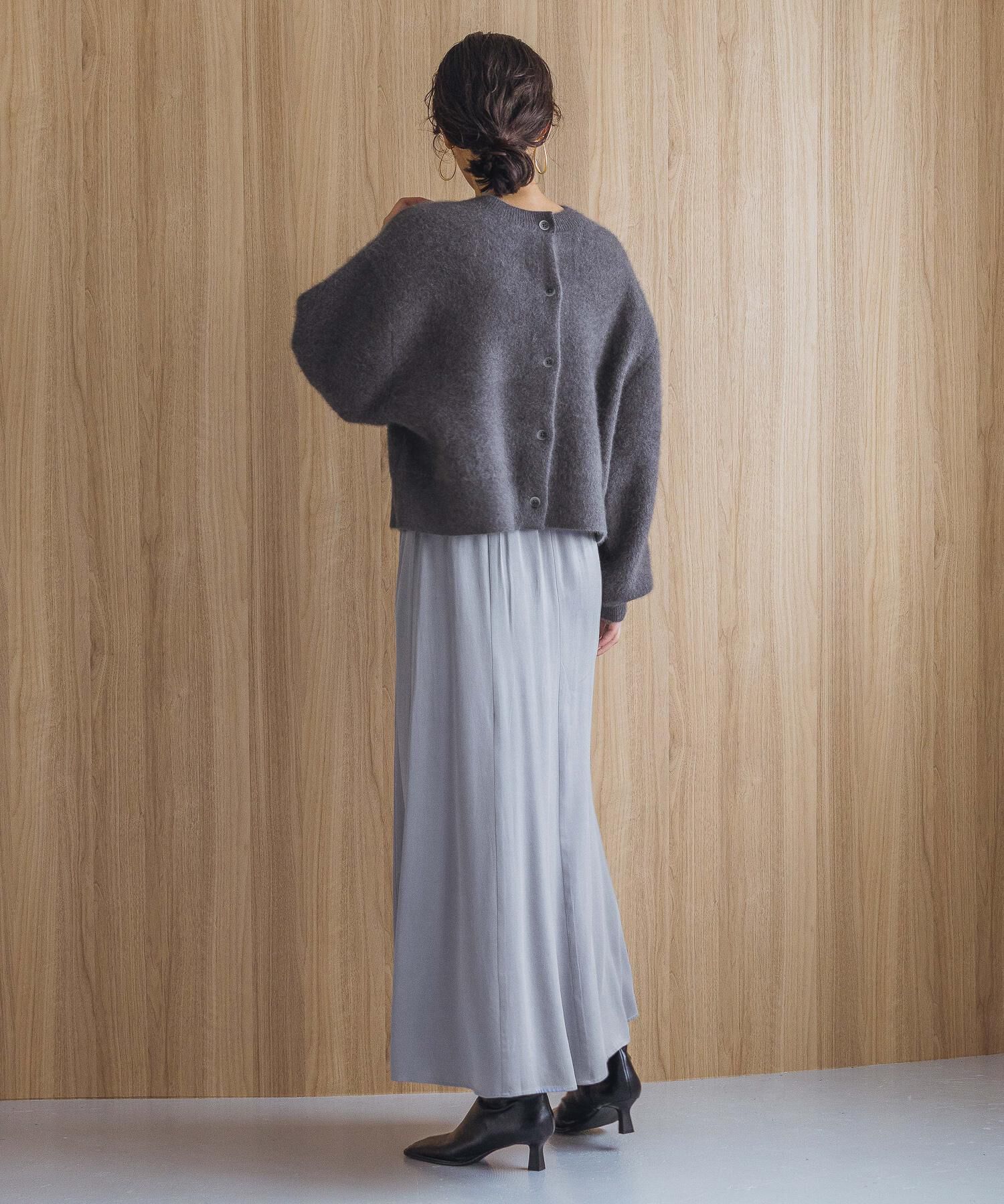 A part by 「【洗える・前後2WAY】チャイニーズラクーンショートカーディガン」|ニット・セーター|