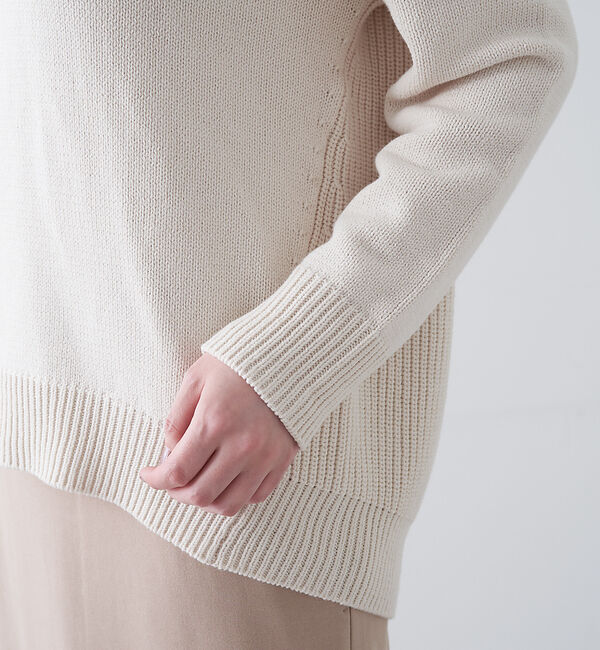 collex「綿アクリルVネックプルオーバーニット」|ニット・セーター|