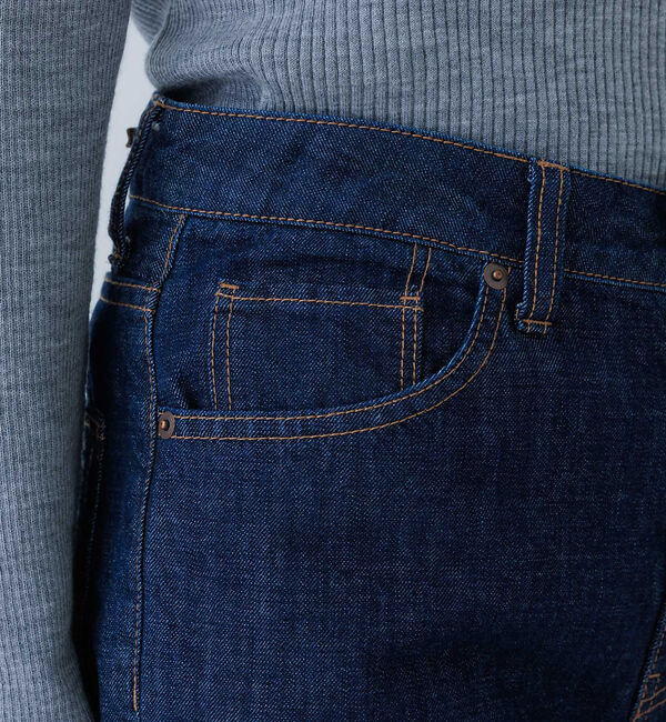 collex「定番人気！美シルエット　セミワイドデニムパンツ」|デニム|