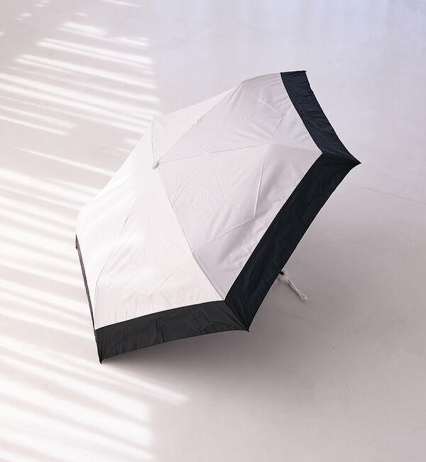 collex「【a.s.s.a】ブラック切替晴雨兼用折畳傘 HEAT DOWN PARASOL」|傘|アイボリー