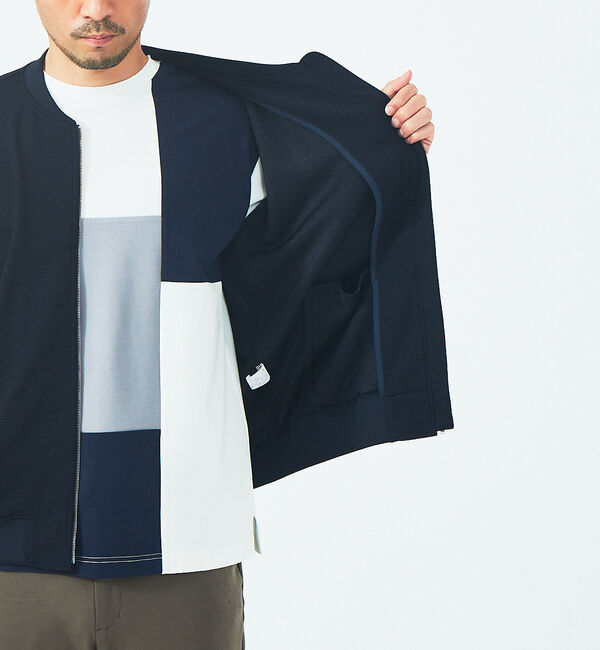 ABAHOUSE「フクレジャガード ジップ ブルゾン」|ブルゾン・スタジャン|