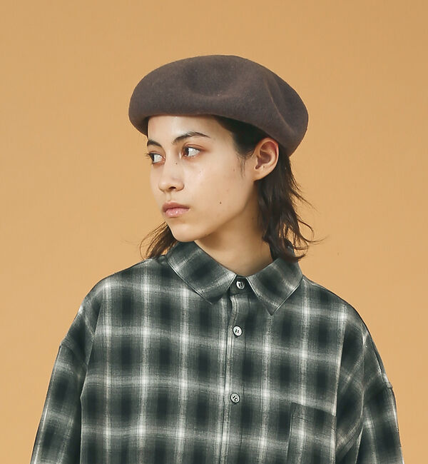 ABAHOUSE「【RUBEN/ルーベン】ウールバスクベレー/ユニセックス/ RUS-8206」|その他|モカ