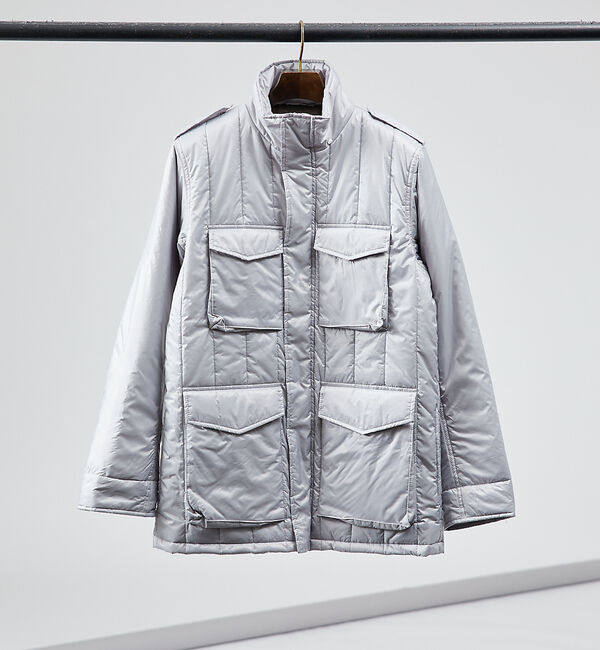 ABAHOUSE「【M-65】パデット ミリタリージャケット / ブルゾン」|ブルゾン・スタジャン|ブラック