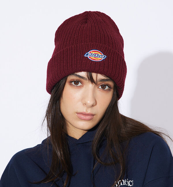 ABAHOUSE「【DICKIES/ディッキーズ】EMB LOGO KNIT WATCH/ロゴニッ」|その他|ワイン