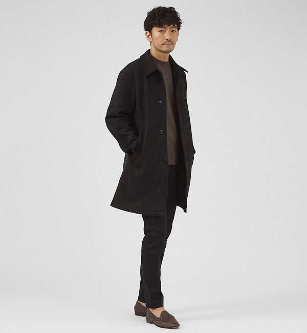 ABAHOUSE「【ネオスエード】フリース ステンカラーコート」|ステンカラーコート|