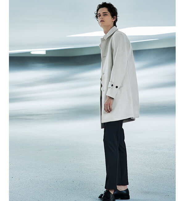 ABAHOUSE「【ネオスエード】フリース ステンカラーコート」|ステンカラーコート|