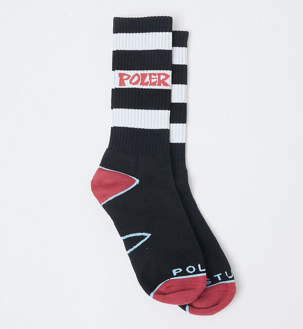 ABAHOUSE「【POLeR / ポーラー】ロゴ スケートソックス」|ソックス|