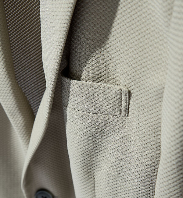 ABAHOUSE「【セットアップ対応/FLEX JACKET】トリコット メッシュジャケット /」|テーラードジャケット|