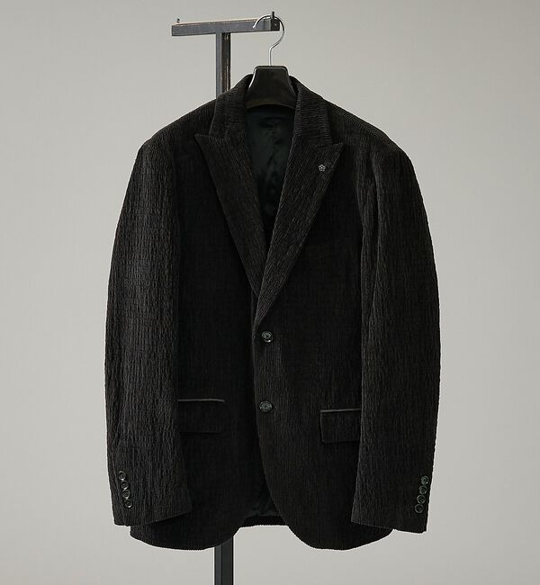 ABAHOUSE「【セットアップ対応】シャーリング コーデュロイ ジャケット」|テーラードジャケット|