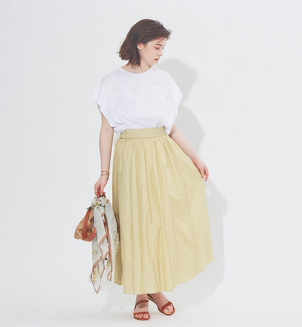 Rouge vif「ナイロンタフタワッシャースカート」|スカート|