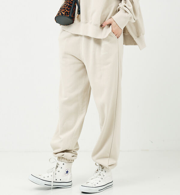 Rouge vif「【セットアップ対応】ロゴ入りスウェットパンツ」|その他|ベージュ