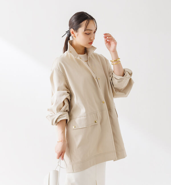 Rouge vif「スタンドカラー ハーフコートブルゾン」|その他|