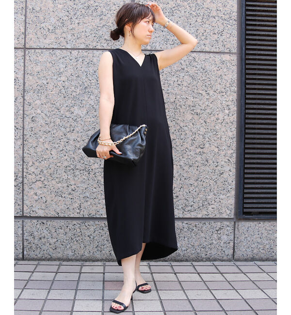 Rouge vif「Vネックコクーンワンピース」|ワンピース|