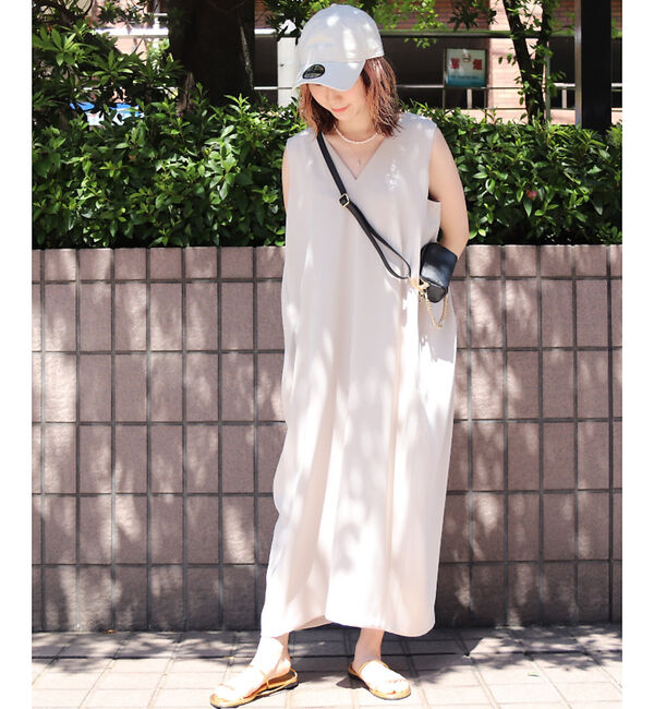 Rouge vif「Vネックコクーンワンピース」|ワンピース|