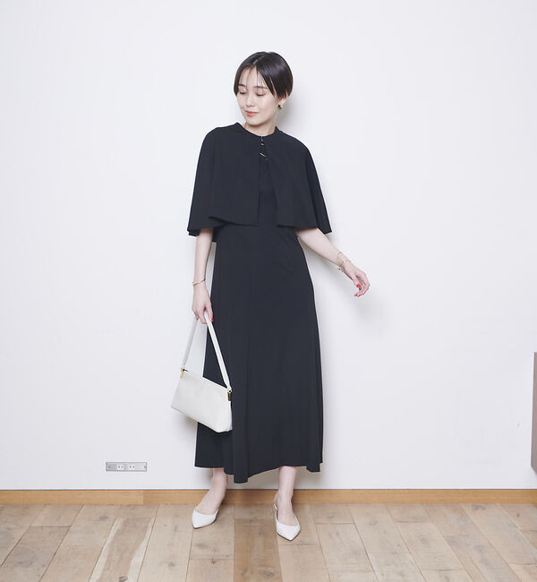 Rouge vif「ライトポンチケープ付き２WAYワンピース」|ワンピース|