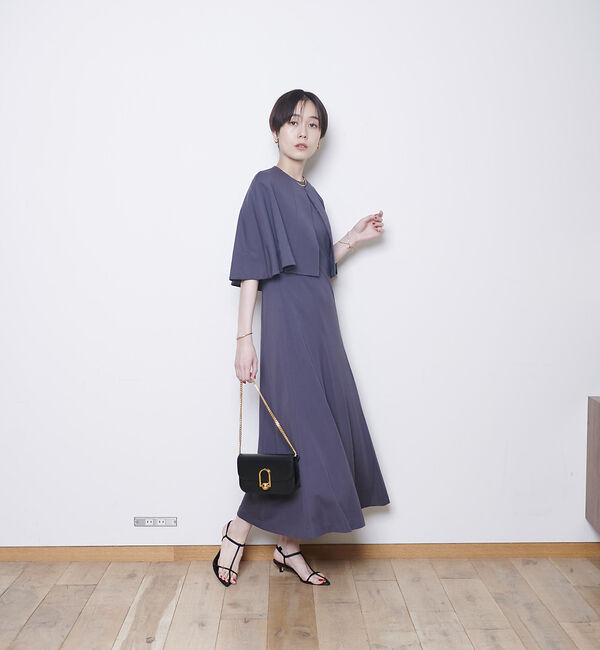 Rouge vif「ライトポンチケープ付き２WAYワンピース」|ワンピース|