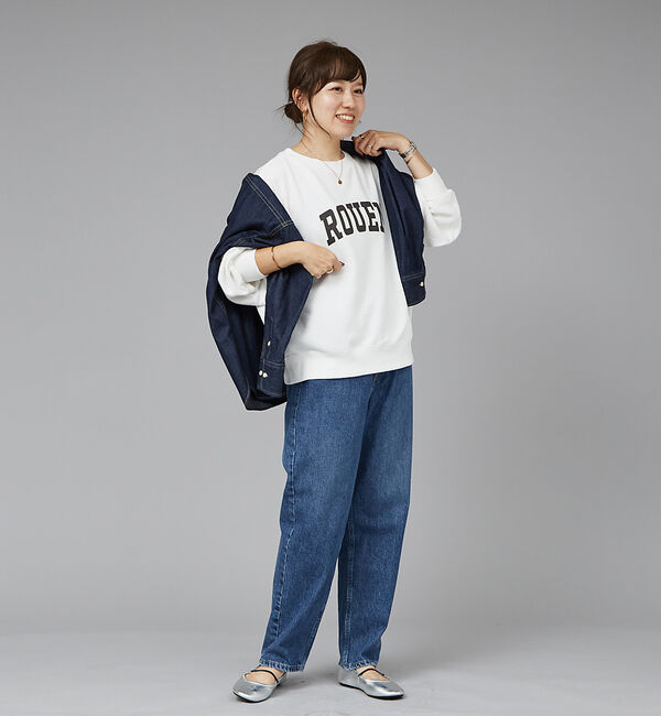 Rouge vif「【一部店舗限定】ドロップショルダーロゴスウエット」|スウェット・ジャージ|