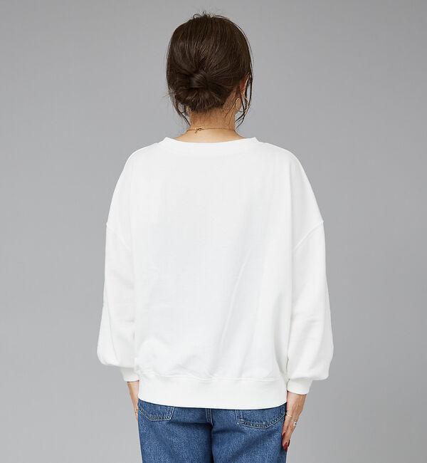 Rouge vif「【一部店舗限定】ドロップショルダーロゴスウエット」|スウェット・ジャージ|