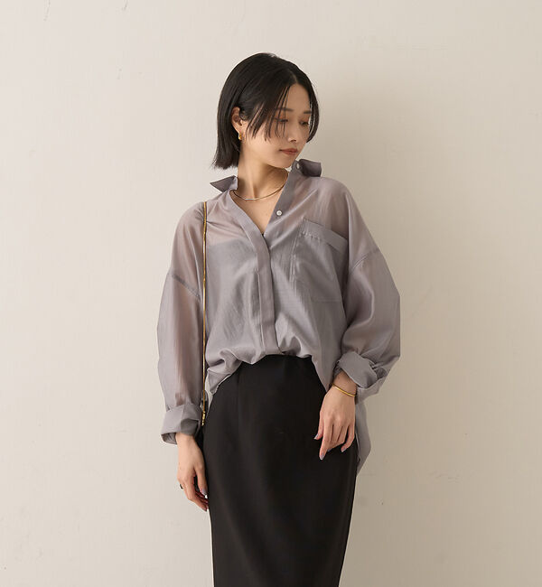 Rouge vif「【新色登場】バックツイストシャツ」|シャツ・ブラウス|