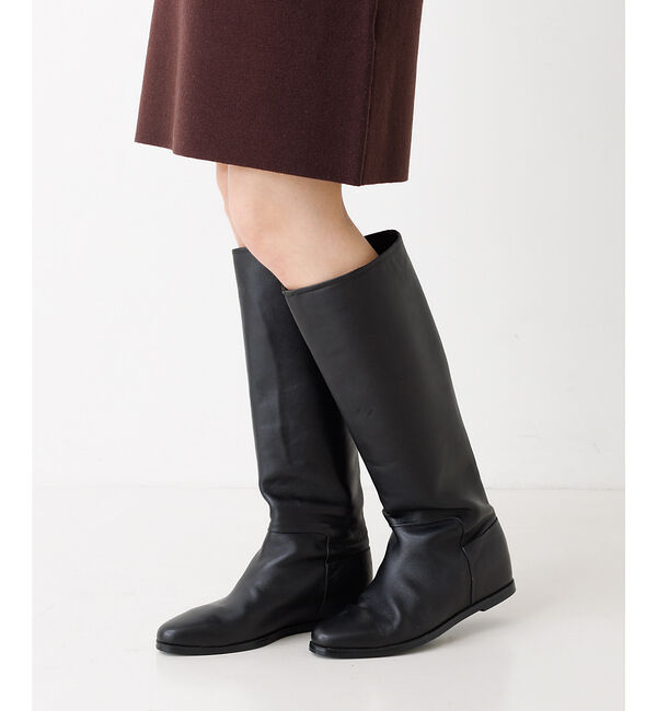 Rouge vif「【REMME／レメ】フラットインソールロングブーツ」|ショートブーツ|