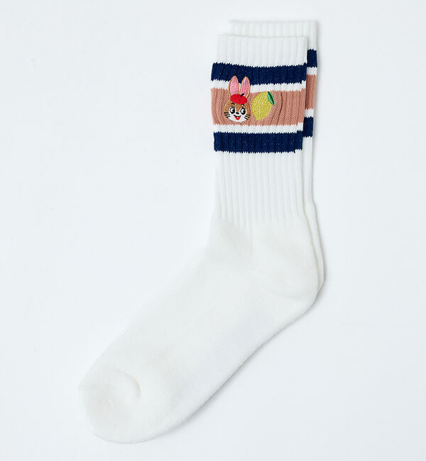 Rouge vif「【FRUIT OF THE LOOM/フルーツ・オブ・ザ・ルーム】【コラボ 】ク」|ソックス|