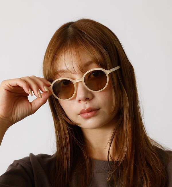 Rouge vif「【LE FOON / ルフォーン】 Mont Blanc  Cream/ラウンド」|メガネ|