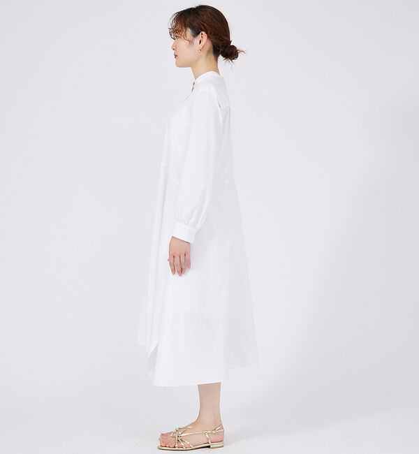 qualite「イレギュラーヘムシャツワンピース」|ワンピース|