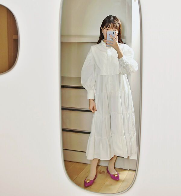 AU BANNISTER「メタルモチーフフラットパンプス」|パンプス|