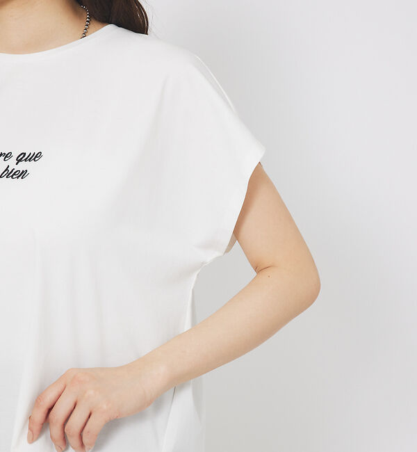 abahouse mavie「刺繍ロゴTシャツ」|Tシャツ・カットソー|