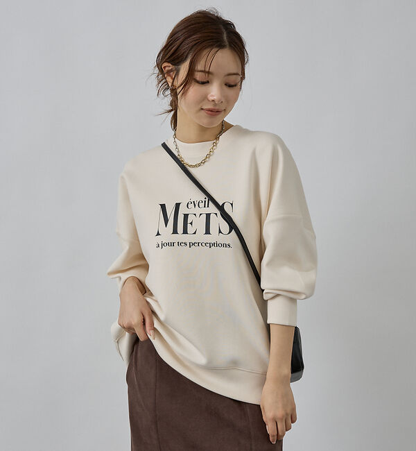 abahouse mavie「シルキーダンボールロゴプルオーバー」|スウェット・ジャージ|