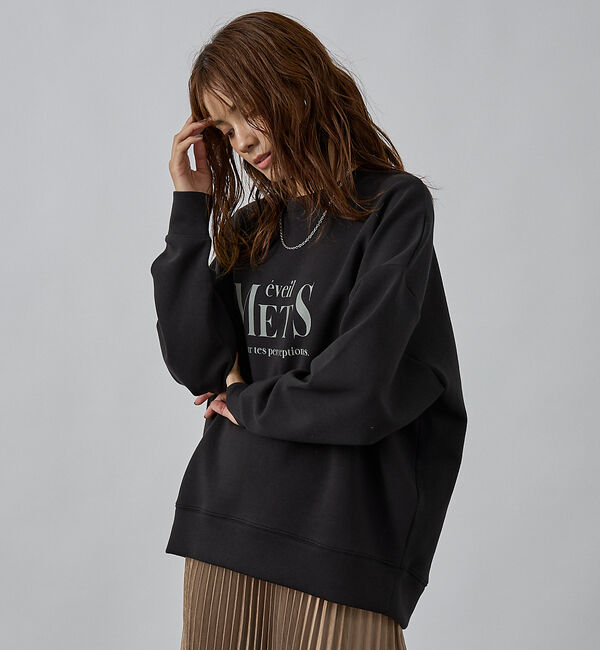 abahouse mavie「シルキーダンボールロゴプルオーバー」|スウェット・ジャージ|