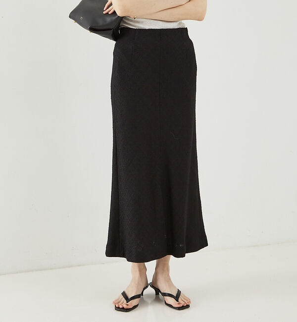 The Store by C' 「【COCUCA】ツィードバイヤススカート」|スカート|ブラック