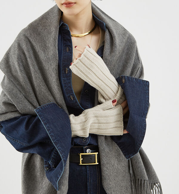 The Store by C' 「【ALPO】カシミヤリブアームウォーマー」|手袋|