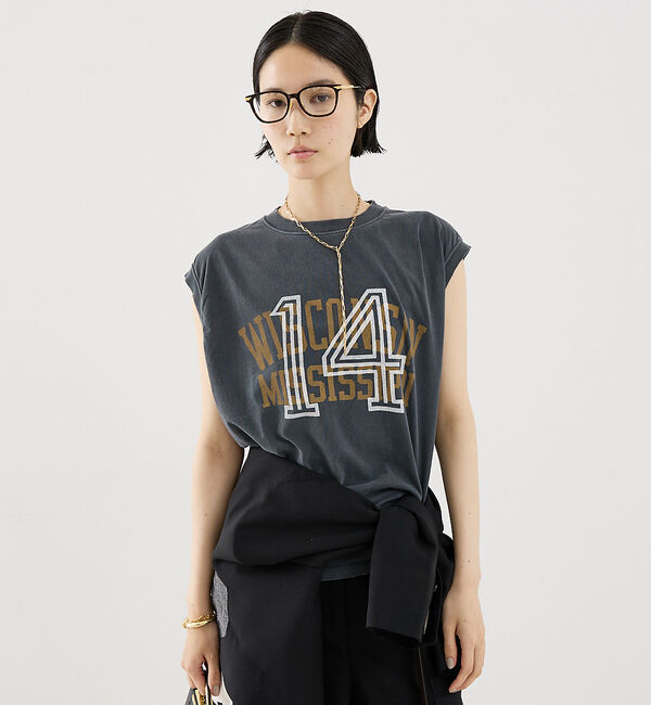 The Store by C' 「【REMI RELIEF】【別注】WISCONSIN14ロゴノースリーブカットソ」|Tシャツ・カットソー|スミクロ