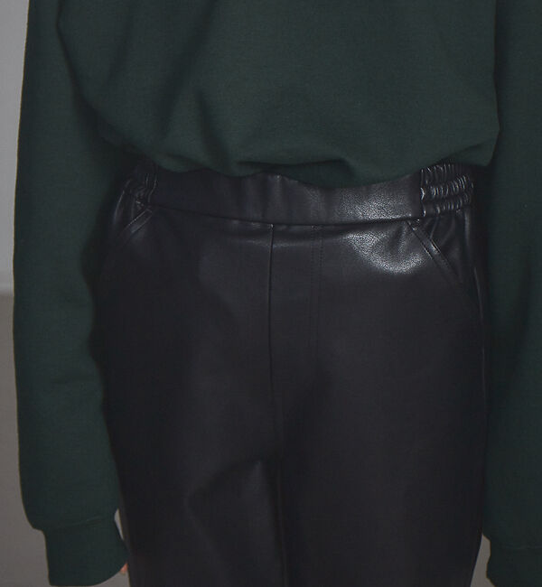 NOMINE「【展開店舗限定】エコレザーセミフレアパンツ」|その他|