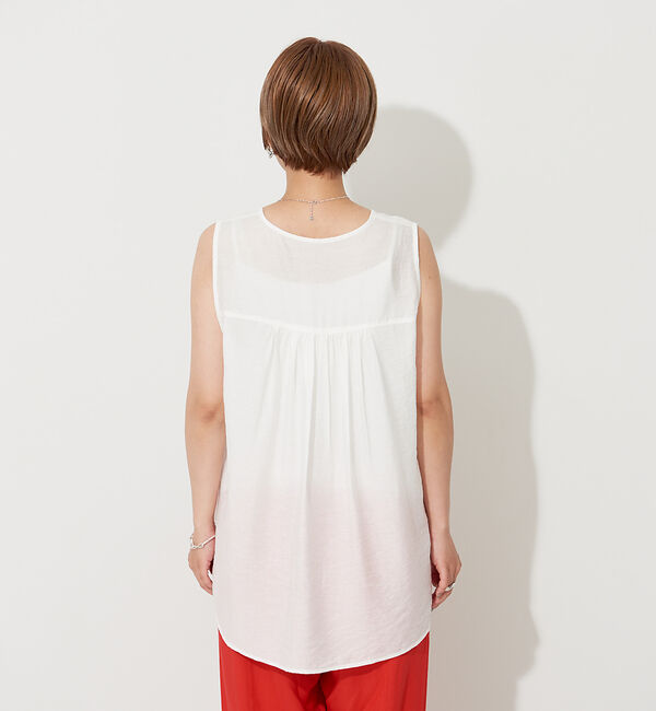 NOMINE「【襟取り外し可能】リネンライク3WAYボリュームカラーブラウス」|シャツ・ブラウス|