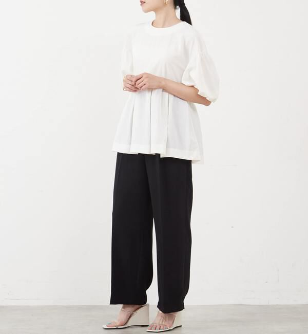 TIARA「ドロップショルダーペプラムブラウス」|シャツ・ブラウス|