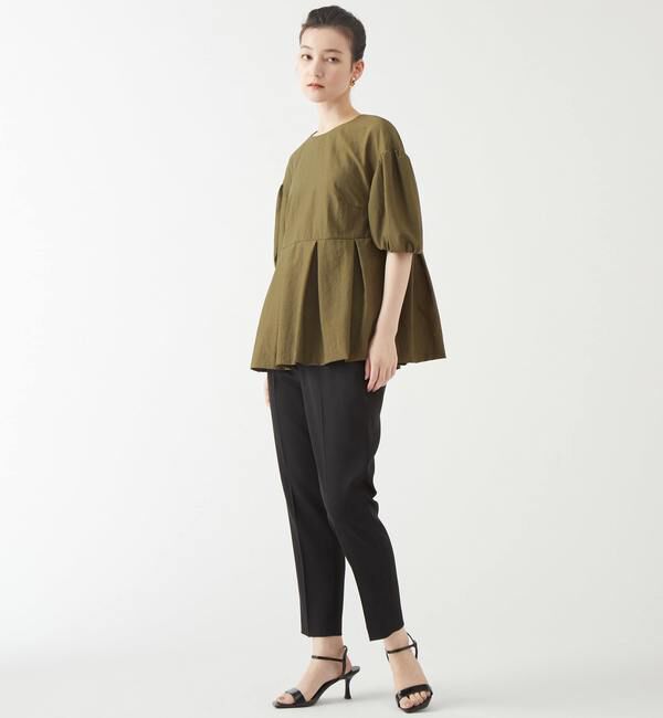 TIARA「ドロップショルダーペプラムブラウス」|シャツ・ブラウス|