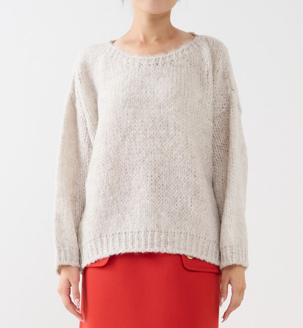 TIARA「【TRICOTS JEAN MARC/トリコットジーンマルク】ニット（SESAMY）」|ニット・セーター|グレージュ