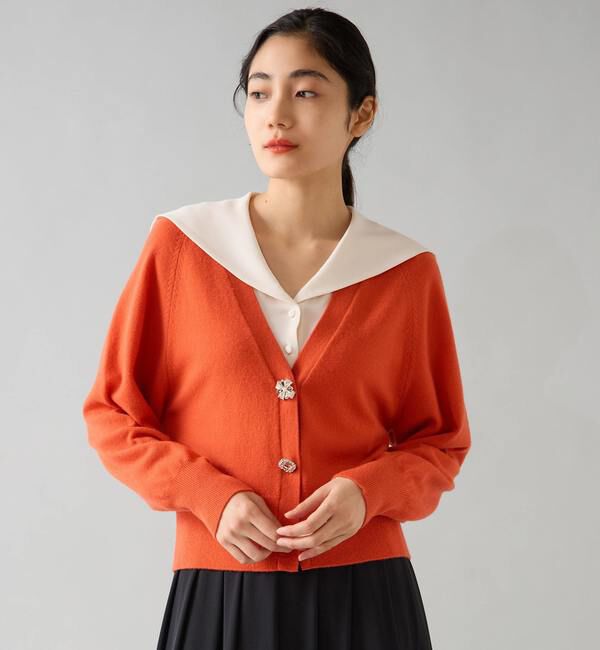 TIARA「ビジューボタンカーディガン」|ニット・セーター|