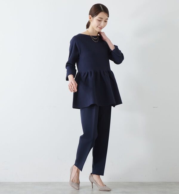 Liesse「ペプラムニットトップス」|ニット・セーター|