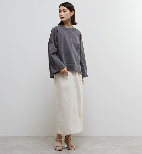 Soffitto「「Soffitto」ピスネーム付きピグメント加工スウェット」|スウェット・ジャージ|