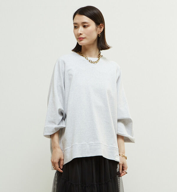 Soffitto「「Soffitto」ピスネーム付きピグメント加工スウェット」|スウェット・ジャージ|