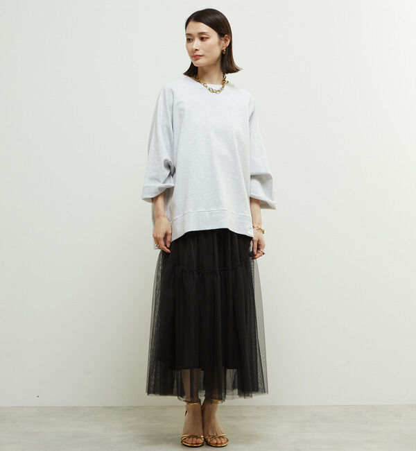 Soffitto「「Soffitto」ピスネーム付きピグメント加工スウェット」|スウェット・ジャージ|