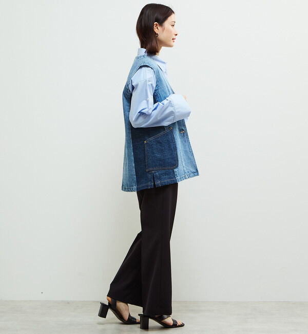 Soffitto「配色デニムベスト」|ベスト・ジレ|