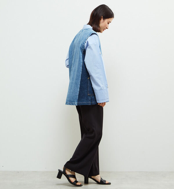 Soffitto「配色デニムベスト」|ベスト・ジレ|