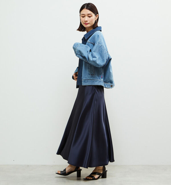 Soffitto「配色デニムブルゾン」|デニムジャケット|