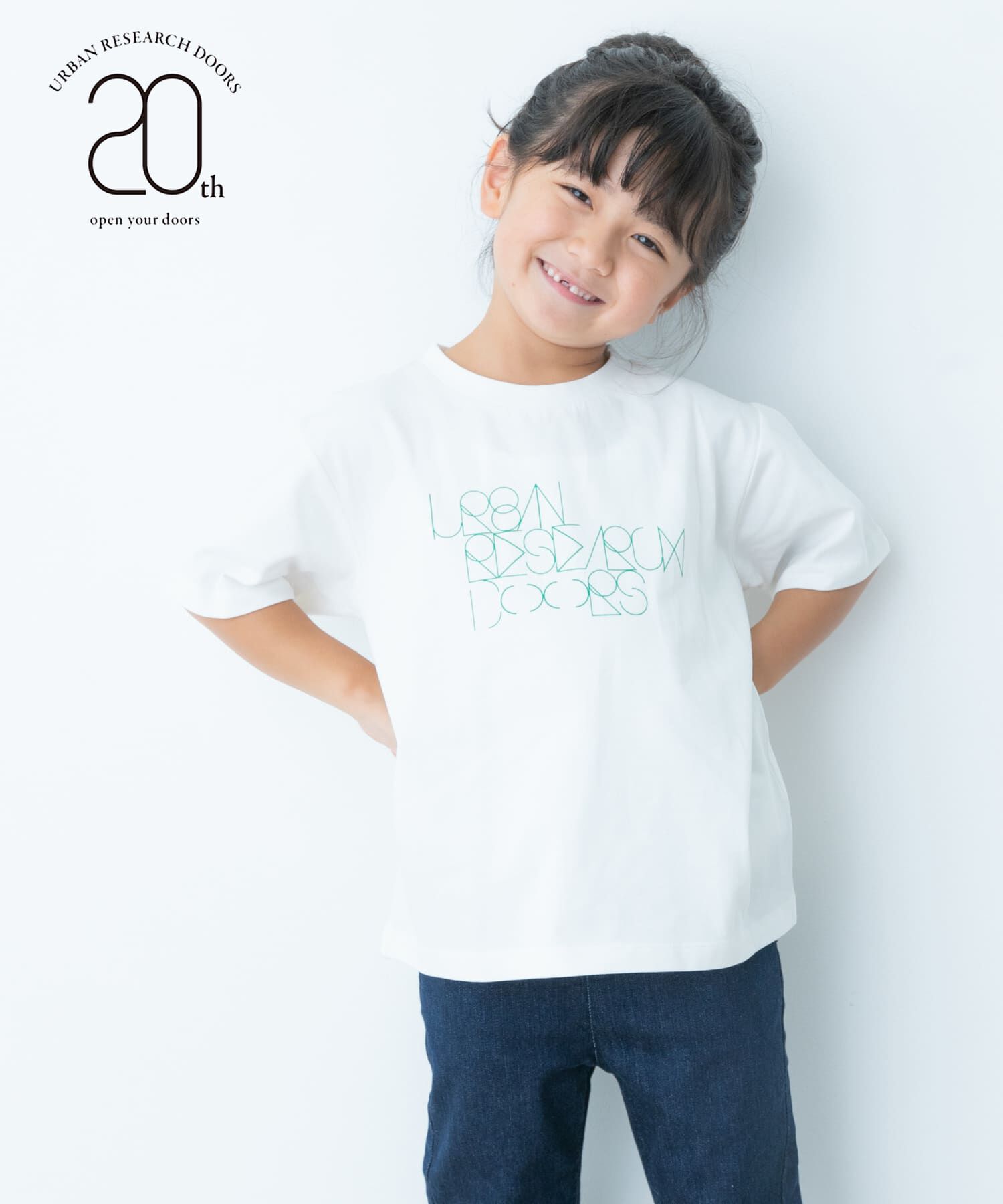 URBAN RESEARCH DOORS「20周年ロゴプリントTシャツ(KIDS)」|その他|グリーン