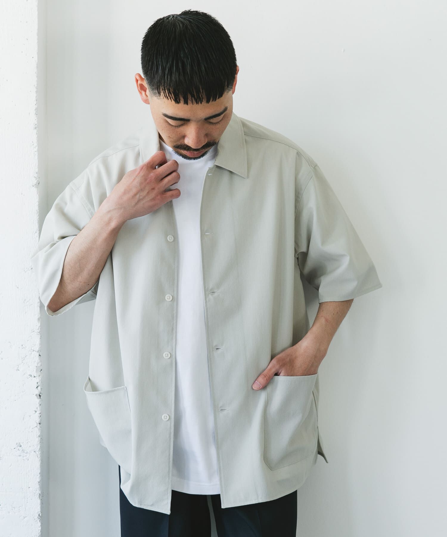 URBAN RESEARCH DOORS「『XLサイズ/WEB限定』『UR TECH DRYLUXE』SHORT-SLEEVE SHIRTS」|シャツ・ブラウス|